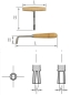 Preview: Tuning key wooden grip for wrestpins with flat head