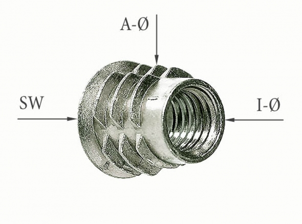 Conic socket M8