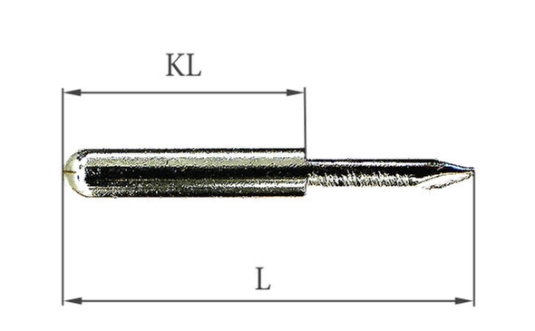 Balance rail pins oval 3.3 / 5.5 x 41