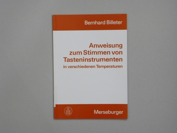 Book, Anweisung zum Stimmen von Tasteninstrumenten