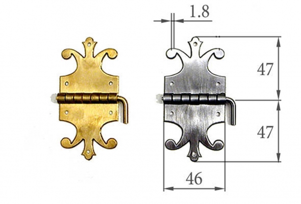 Hinge Silbermann 1767