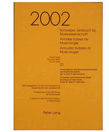 Fachbuch, Schweizer Jahrbuch für Musikwissenschaft 2002
