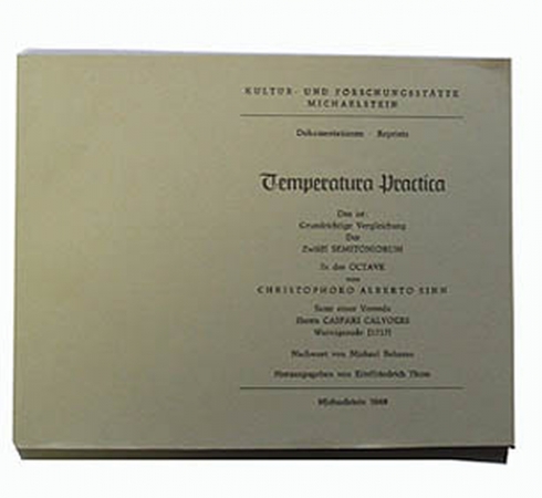 Book, Temperatura Practica, Michaelstein 1988