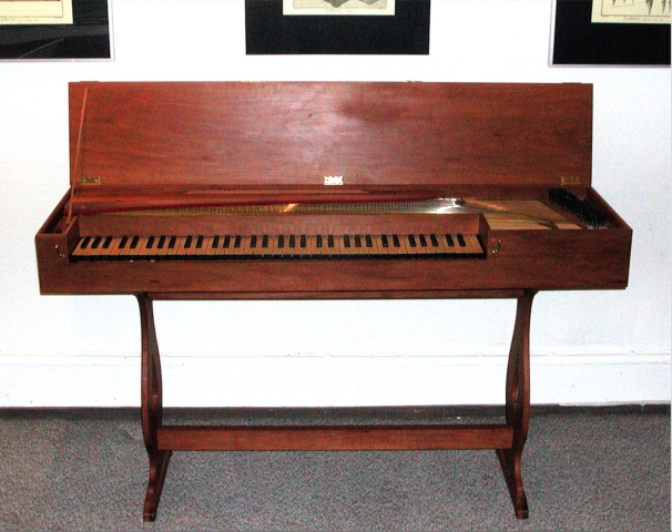 Das sechsoctavige, gebundene spanische Clavichord nach Jose Grabalos, Tarazona um 1790