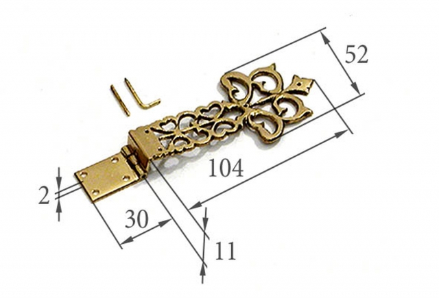 Scharniere Keene 1715 Messing