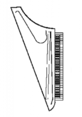 Drawing, Hitchcock 1710, spinet, Smithsonian