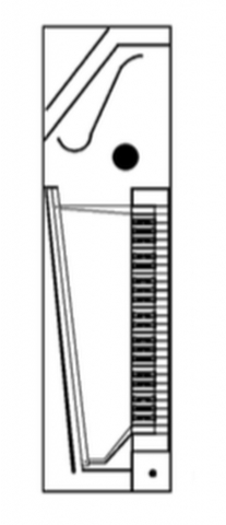 Drawing, Meyer 1810, square piano, Haag/Hartgers