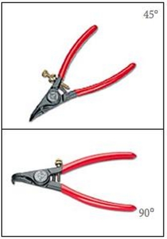 Pliers for pianoforte axle holders