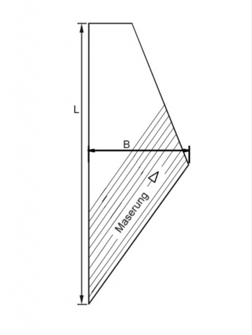 Resonanzboden Spinett, Mondphasenholz Hochgebirgsfichte