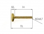 Adjusting screws for the bottom of the jack