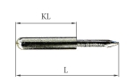 Balance rail pins oval 3.3 / 5.5 x 41