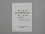 Fachbuch, Glossary über Cembalo-Ausdrücke, Costa Susanne