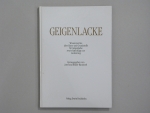 Book, Geigenlacke, Josef u. Reiner Hammerl