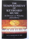 Book, The Temperament of Keyboard Music, A.C.N. Mackenzie of Ord, 2007